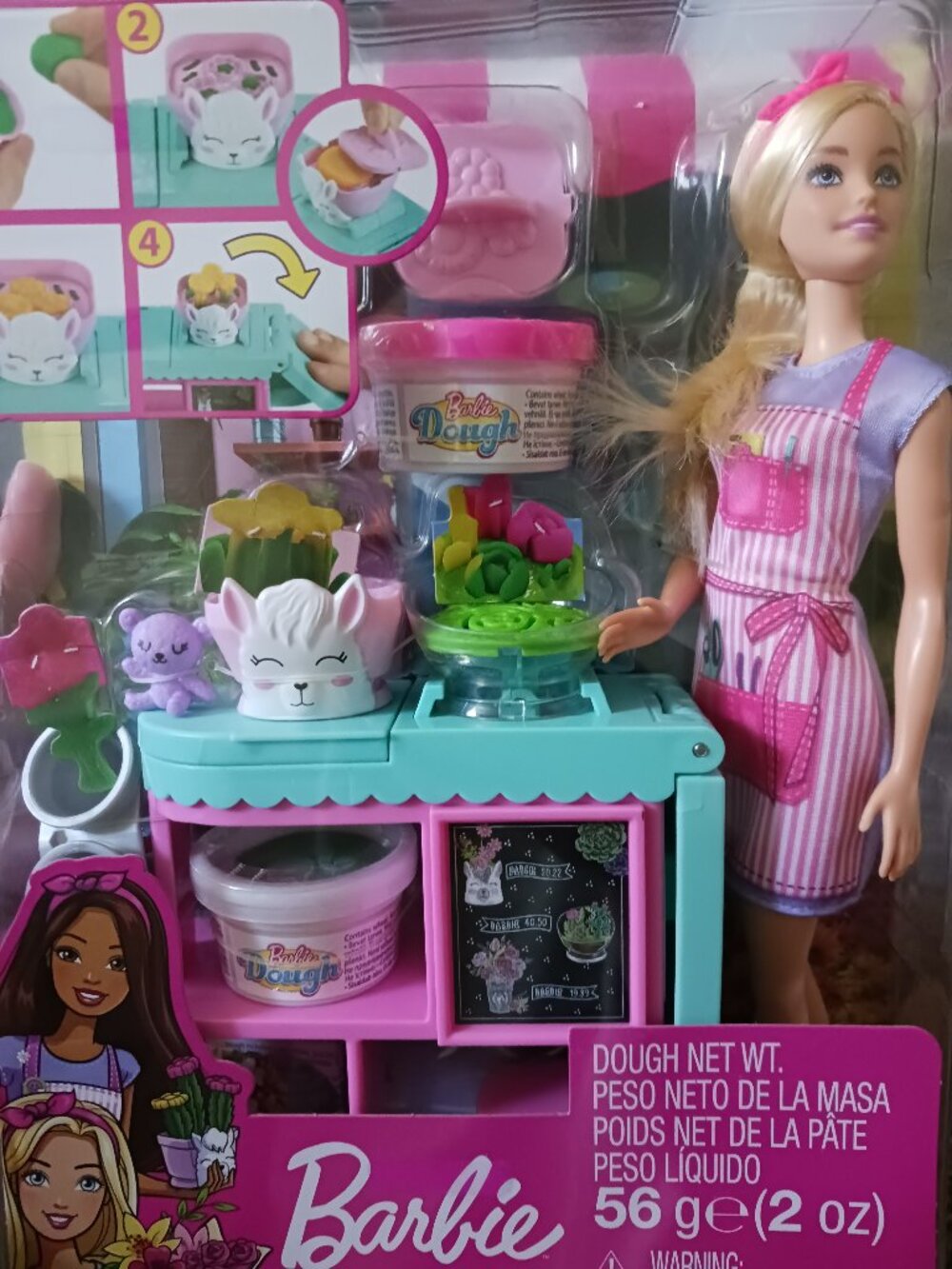NWT Barbie florist stand playset